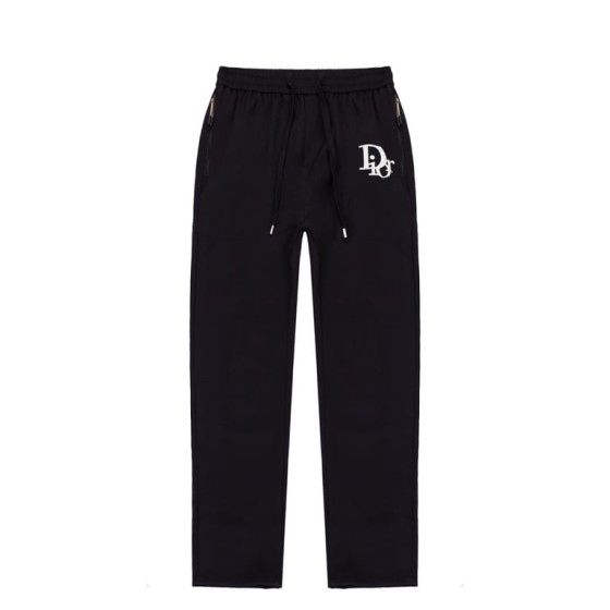 Dior Black Logo Straight-Leg Track Pants